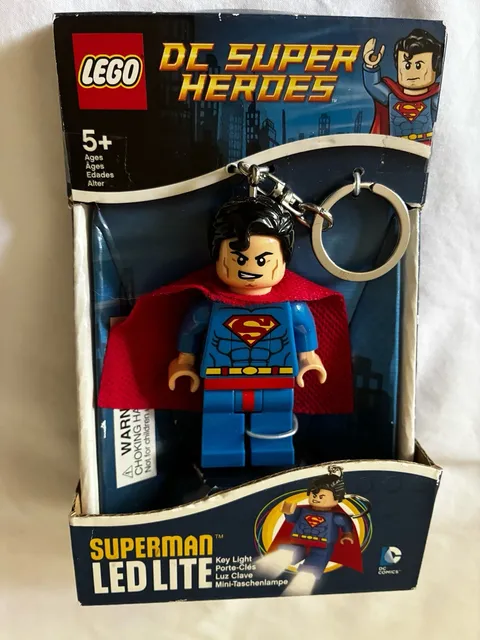 LEGO Superman LEDLite DC Super Heroes Key Chain Key Light Mini Kal-El Figure