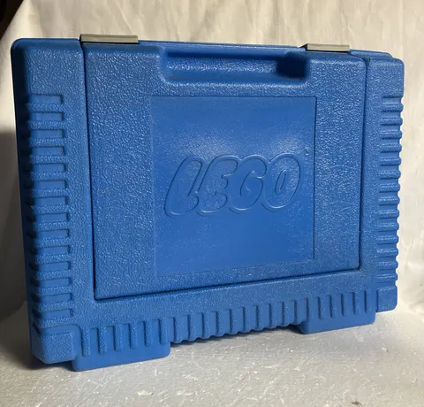 LEGO Vintage 1984 Blue Plastic Carrying Case Storage Case Made In USA