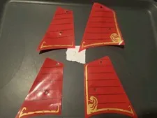 Red & Gold Trim Plastic Sail Set Complete Lego Set 70738 Ninjago 70738pls01
