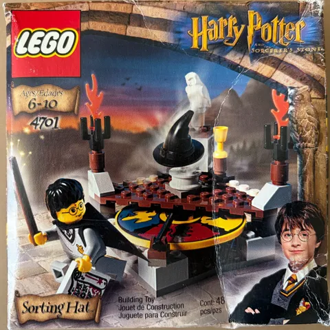 LEGO 4701 - HARRY POTTER: Sorting Hat - 100% with box & manual, 48 pcs Pre-owned