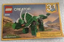 Lego Creator Three In  One Manual Only 31058