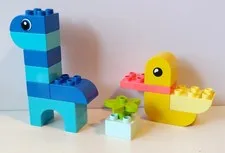 Lego DUPLO 30673 My First Duck & 30325 My First Dinosaur 7-Piece Sets Complete