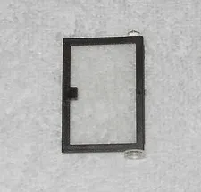 LEGO Police - (x1) Black Right Door With Fixed Glass - 73435c01 - From 6386 1986
