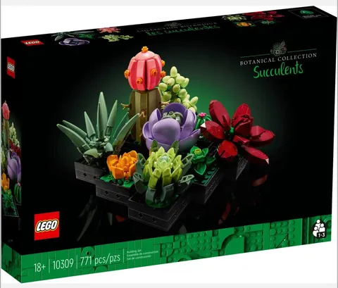 LEGO Icons Succulents 10309 – Artificial Plants Set for Adults, New & Sealed