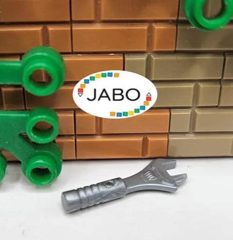 (S10 / 16 / 22) Lego 11402f Utensil Tool Adjustable Wrench Flat Silver