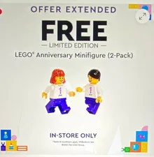 LEGO Anniversary Minifigure (2-Pack) Limited Edition Polybag 6659862 Age 6+