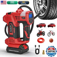 Wellballer Tire Inflator Portable Air Compressor20V Cordless Tire Inflator