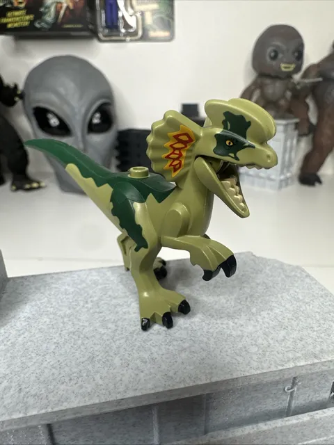 Lego Dilophosaurus 75931 49413 Jurassic World Minifigure Dinosaur Authentic Blue