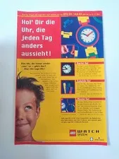 Rare Advertising Flyer Advertising Sheet Lego System Watch 1996