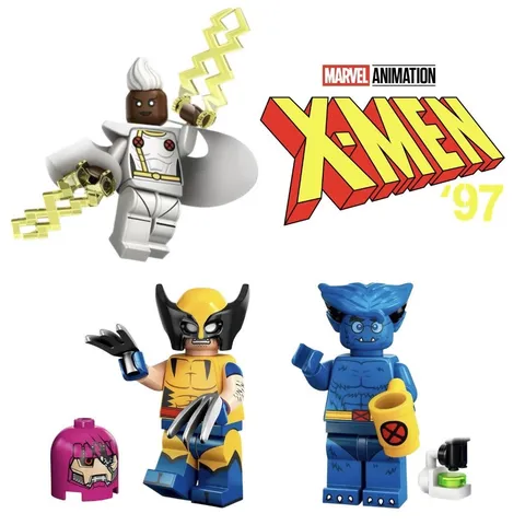 LEGO X-Men '97 Marvel Series 2 Minifigure CMF Wolverine, Storm & Beast Set 71039