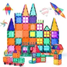 Magnetic Construction Kids Toy 100 Piece Building Game Educati...