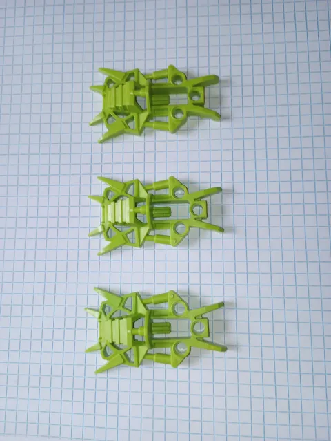 3 Bionicle Lego 53542  Lime Green Foot Toa Inika Clawed Retired pcs WYSIWYG 3 pc