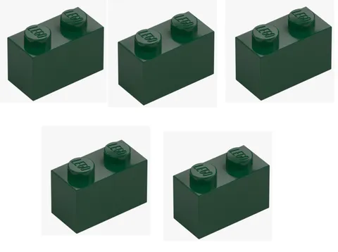 LEGO ® 5x brick 1x2 earth green building block 3004 4245570 green basic building block New