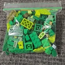 Miscellaneous Bag Of Green Lego Pieces