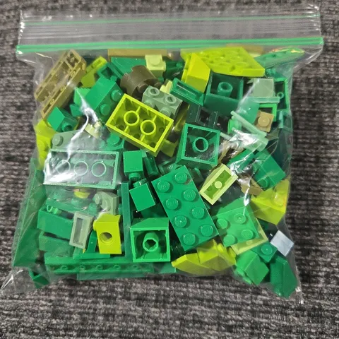 Miscellaneous Bag Of Green Lego Pieces