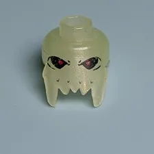 (Head Only) Lego Minifigure Head For Brick Daddy, Glow In The Dark F12