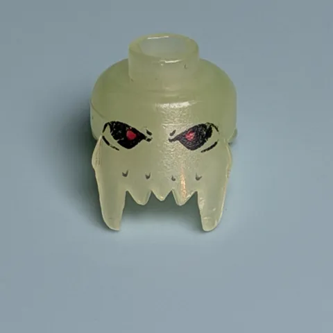 (Head Only) Lego Minifigure Head For Brick Daddy, Glow In The Dark F12