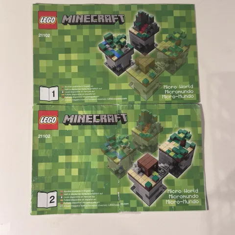 Retired LEGO 21102 Minecraft Cuusoo Micro World INSTRUCTIONS ONLY