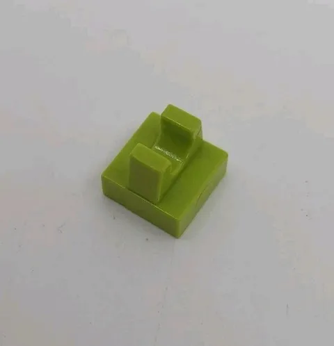 Rare Lego Piece 2555 Lime Green 1x1 Tile With Clip From  Set 7133 Bounty Hunter