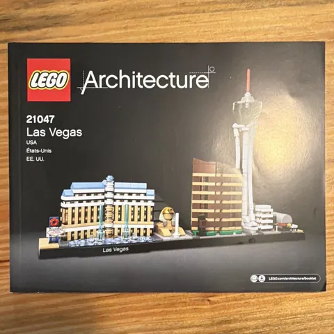 LEGO Architecture Las Vegas 21047 Illustrated Instruction Manual Booklet