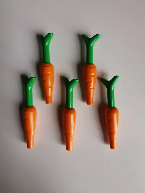 LEGO ® 5 x carrot carrot vegetables 33172 33183 plants leaf green city New