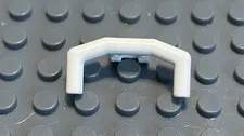 LEGO White Handlebars With Angular Handles