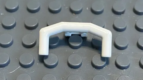 LEGO White Handlebars With Angular Handles