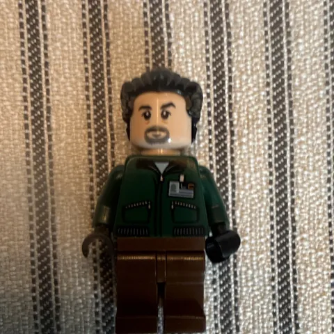 LEGO LexCorp Henchman Minifigure Dark Green Jacket, Brown Legs, Black Hair