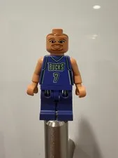Toni Kukoc LEGO Sports NBA Minifigure 2003 Milwaukee Bucks #7 Purple 3563 nba003