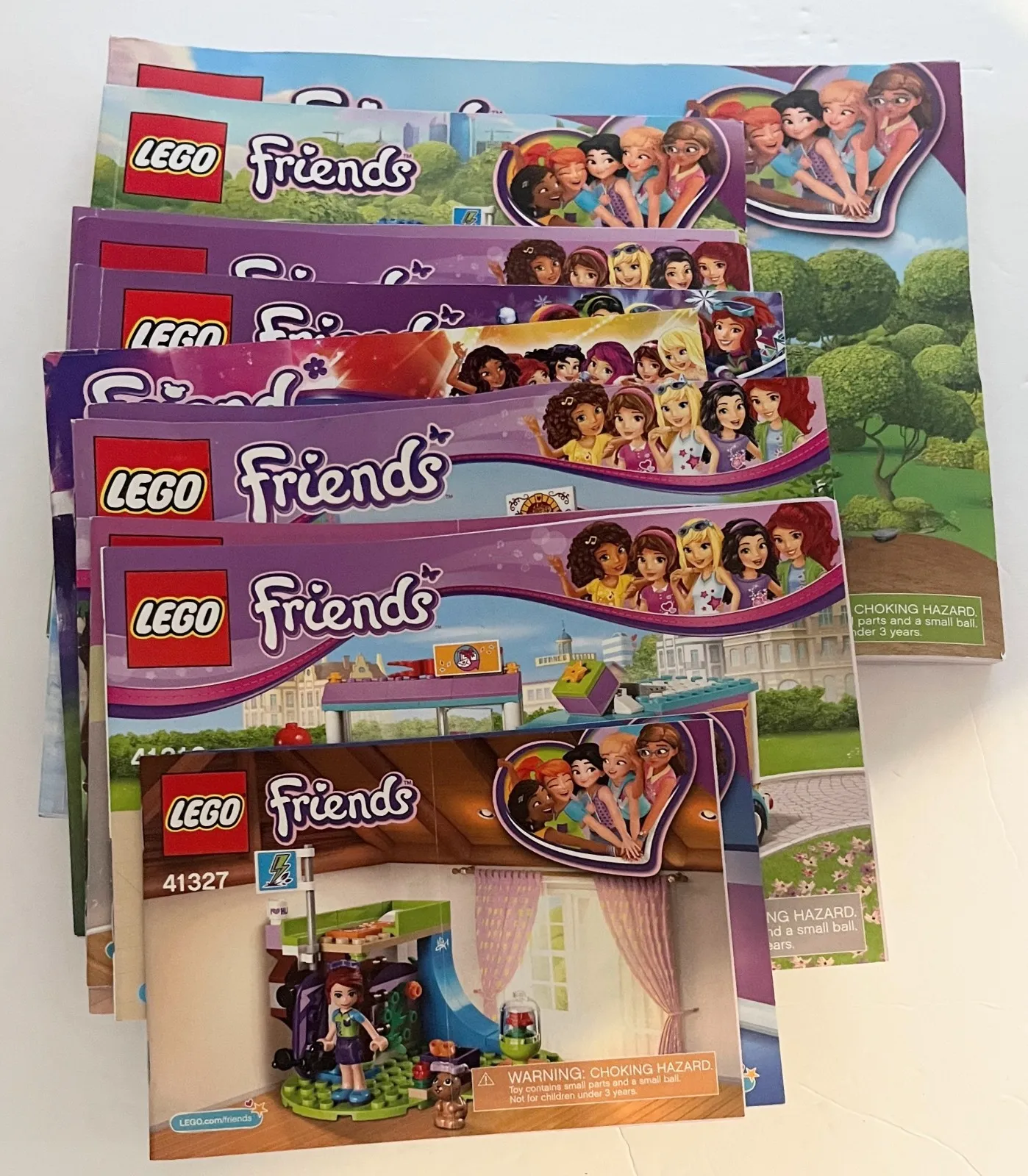 Lot of 12 + 1 LEGO Friends Instruction Booklets *MANUALS ONLY*