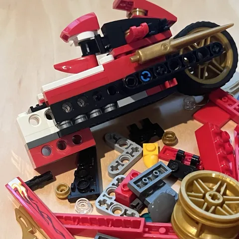 LEGO Kais Blade Cycle 9441 Ninjago Rise Of The Snakes Incomplete No Minifigures
