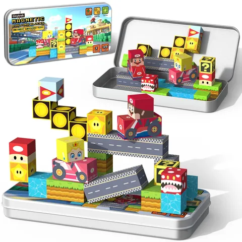 Magnetic Building Set Creative Sensory Toy Educational Gift for ...