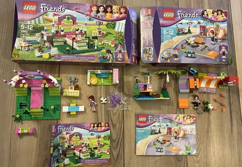 Lego Friends Set 3942 & 41099 Friends 100% Complete w/ Box Heartlake City