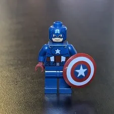 LEGO Marvel Captain America Minifigure - sh014 6865 Vintage - EXCELLENT