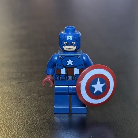 LEGO Marvel Captain America Minifigure - sh014 6865 Vintage - EXCELLENT