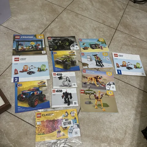 LEGO Illustrated English Catalog & Instruction Manual Booklet Lot of 13 