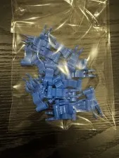 LEGO Lot of 24 Blue 4x1 Wavy Flags Accessory Minifig Castle 
