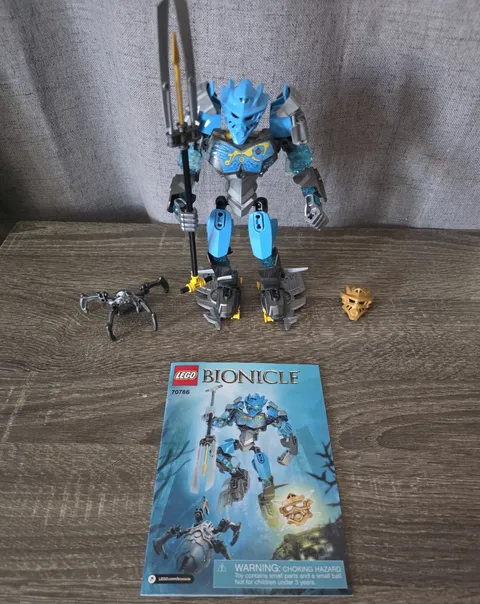 LEGO BIONICLE Toa 70786 Gali Master of Water Complete Set 66pc Manual