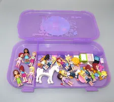 LEGO Friends lot minifigures horse & storage case