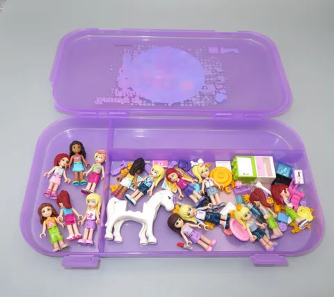 LEGO Friends lot minifigures horse & storage case