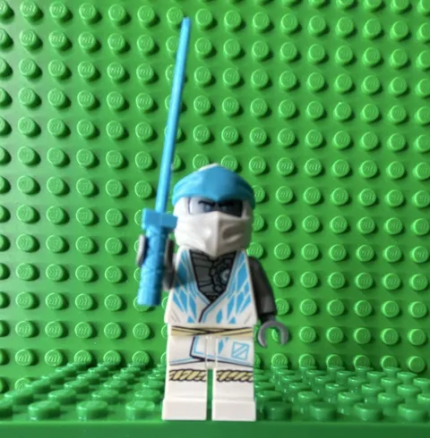 Zane Ninjago Core 71761 LEGO Minifigure Figure Hair White Ninja Headgear Wrap