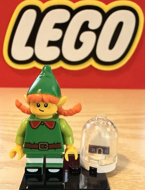 Lego CMF Series 23 Holiday Elf Minifigure With Accessories 