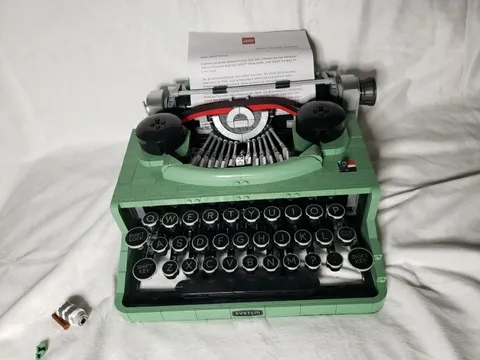 LEGO Ideas Typewriter 21327 w Letter  Vintage Style Retired Set No Box/Manual