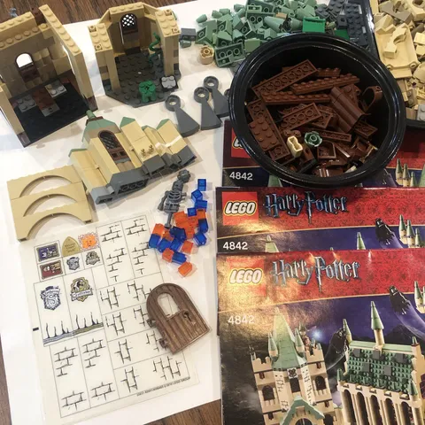 LEGO Harry Potter 4842 Hogwarts Castle Instruction Manuals Sticker Sheet Pieces