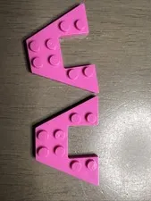 LEGO 47407 Dark Pink Wedge, Plate 4 x 6 - 2 Pieces