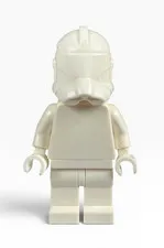 Official Lego White Monochrome Prototype P2 Phase 2 Clone Trooper Minifigure