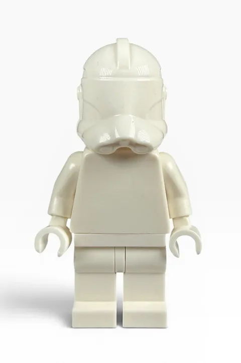 Official Lego White Monochrome Prototype P2 Phase 2 Clone Trooper Minifigure