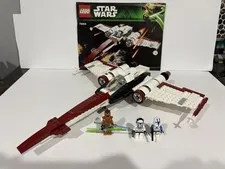 LEGO Star Wars 75004 Z-95 Headhunter Complete Set Manual & 3 Minifigs Pong Krell