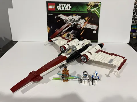 LEGO Star Wars 75004 Z-95 Headhunter Complete Set Manual & 3 Minifigs Pong Krell