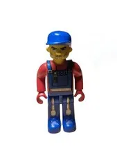 Lego JS006q  4juniors : construction worker Tractor Driver mini figure use